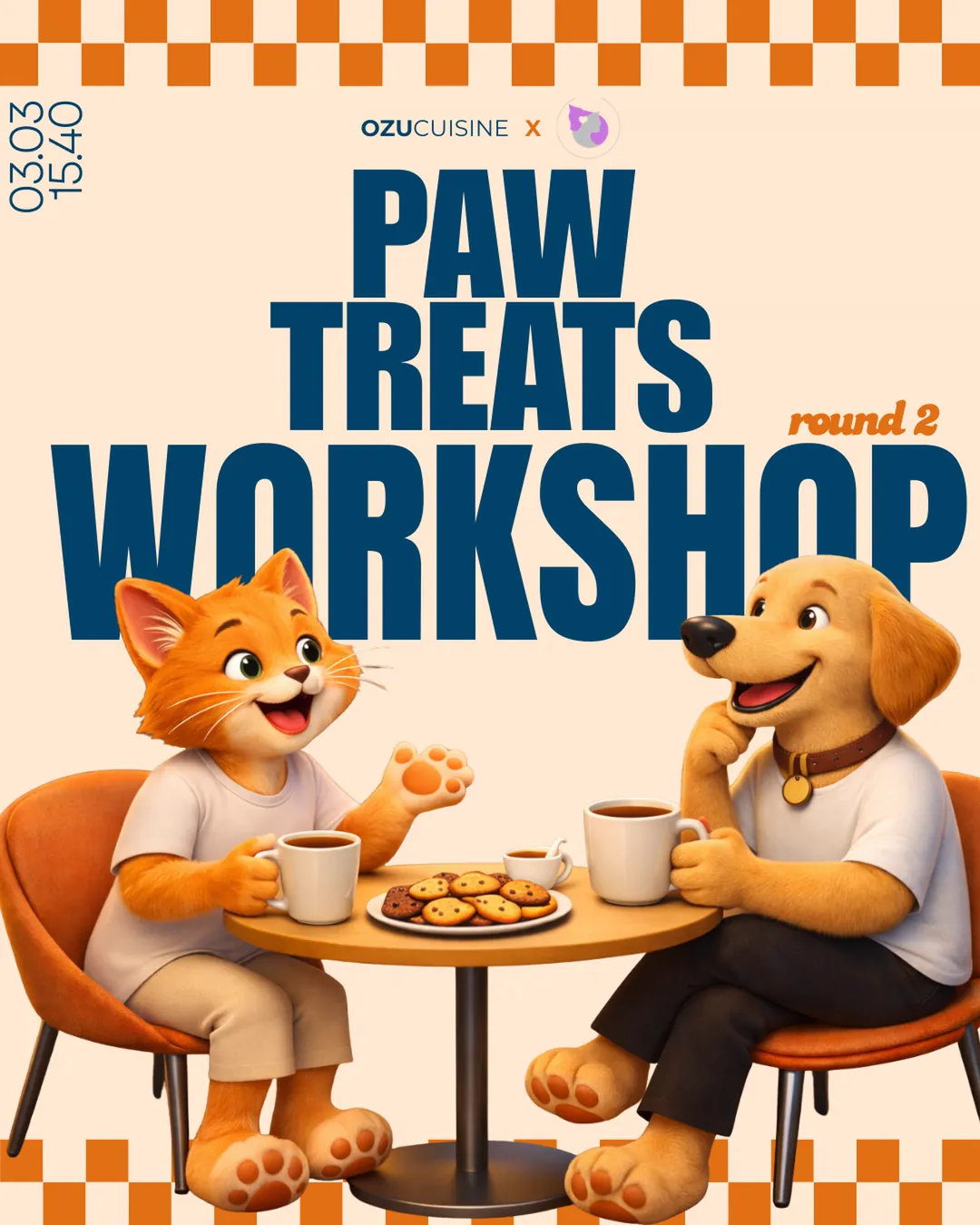 Paw Treats Workshop afişi, 3 Mart, 15.40